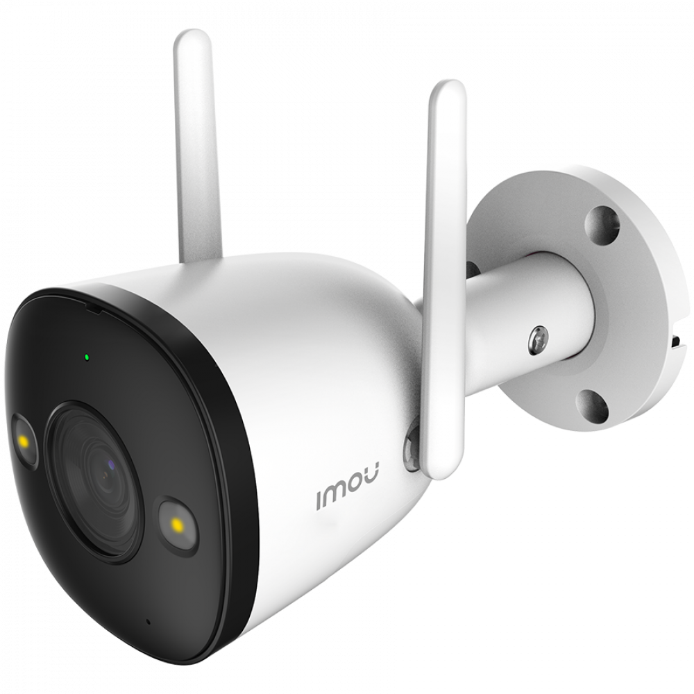 Imou Bullet 2, full color night vision Wi-Fi IP camera, 2MP, 1/2.8" progressive CMOS, H.265/H.264, 25fps@1080, 2.8mm lens, field of view 108°, IR up to 30m, 16xDigital Zoom, 1xRJ45, Micro SD up to 256GB, Built-in Mic&Speaker, Motion Detection, IP67