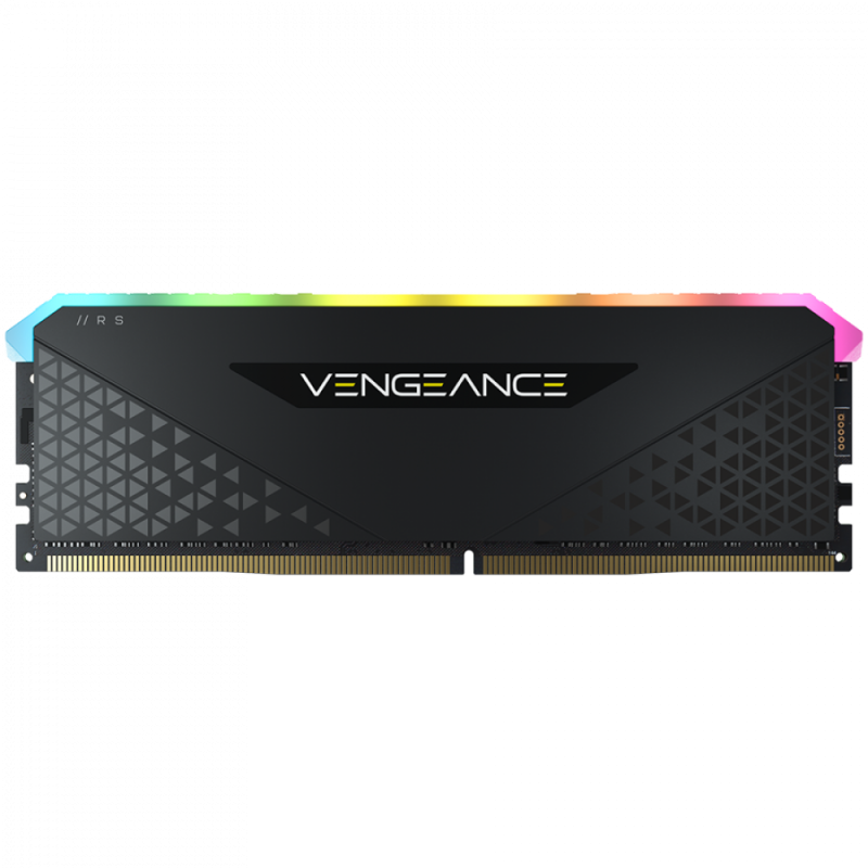 CORSAIR DDR4, 3200MHz 16GB 1x16GB Dimm, 16-20-20-38, XMP 2.0, Vengeance RGB RS, RGB LED, Black PCB, 1.35V, for AMD Ryzen & Intel
