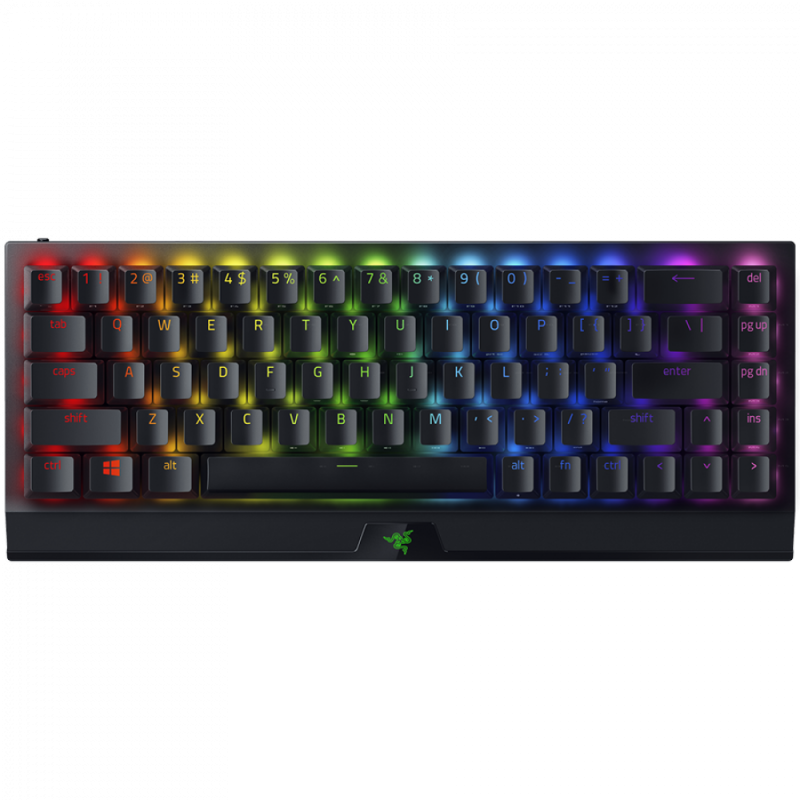 Razer BlackWidow V3 Mini HyperSpeed - Wireless Mechanical Gaming Keyboard (Green Switch) Phantom Edition - 65%, 80 million keystroke lifespan, 1000 Hz Ultrapolling, Aluminum construction