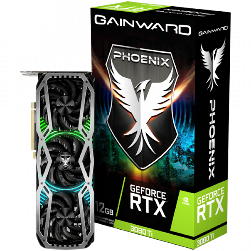 Gainward GeForce RTX 3080 Ti Phoenix, 12GB GDDR6X, 384 bit, PCI-Express Gen4 x16, 3x DP, 1x HDMI, NED308T019KB-132AX