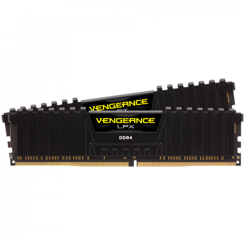 Corsair DDR4, 3600MHz 32GB 2x16GB DIMM, Unbuffered, 18-22-22-42, XMP 2.0 Vengeance LPX Black, 1.35V