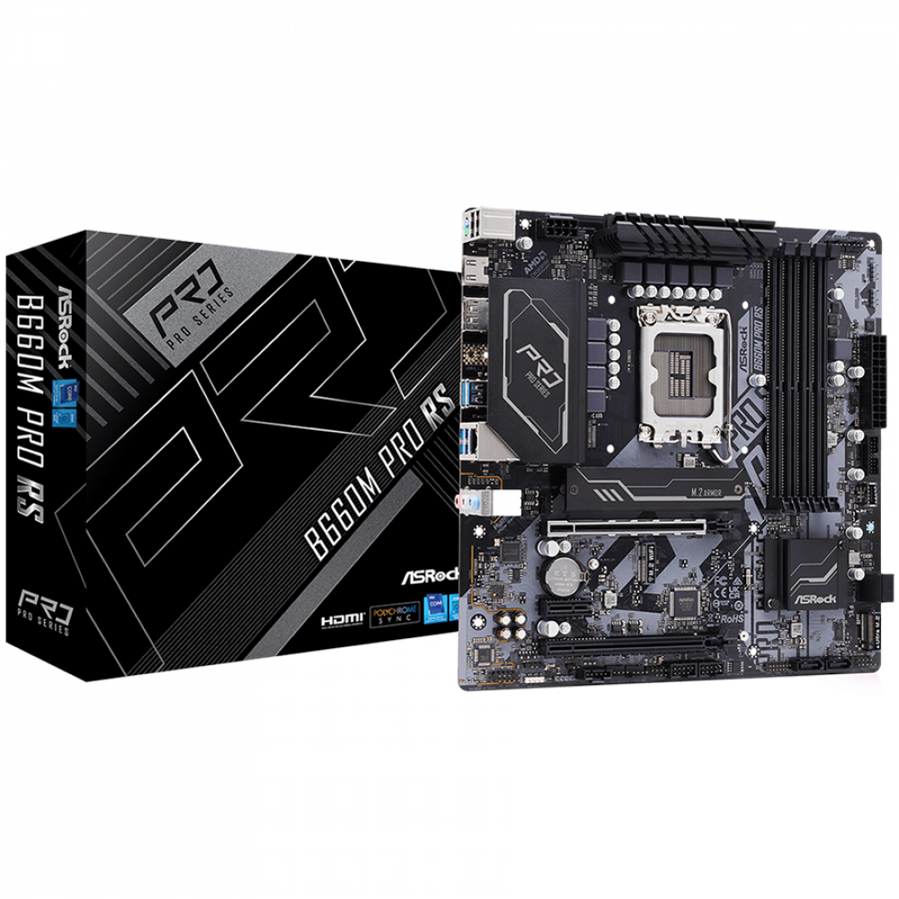 ASROCK Main Board Desktop H670 PG Riptide (S1700, H670, 4x DDR4, 2x PCIe x16, 3x PCIe x1, 4x SATA3 6.0Gb/s, 3x m.2 PCIe Gen4x4, RAID 0,1,5,10, 8x USB 3.2, 1x USB-C 1x RJ-45 1Gb Lan, HDMI, DP, ATX, Retail