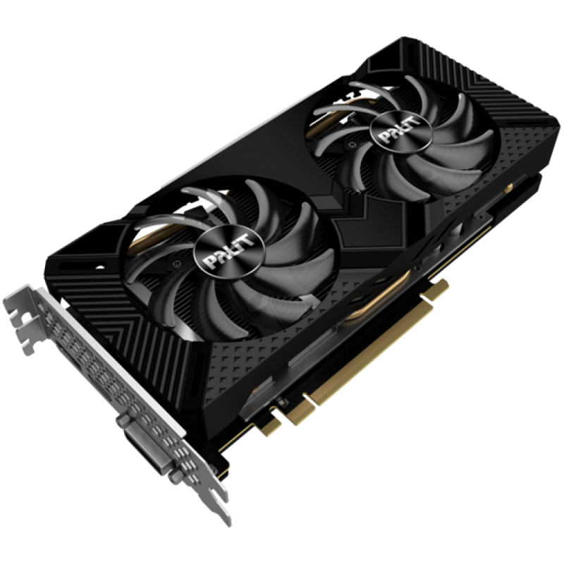PALIT Video Card NVIDIA GeForce RTX 2060 SUPER dual 8GB GDDR6 256bit, 1650MHz / 14Gbps, DP, HDMI, DVI, 2 slot, 2 fans
