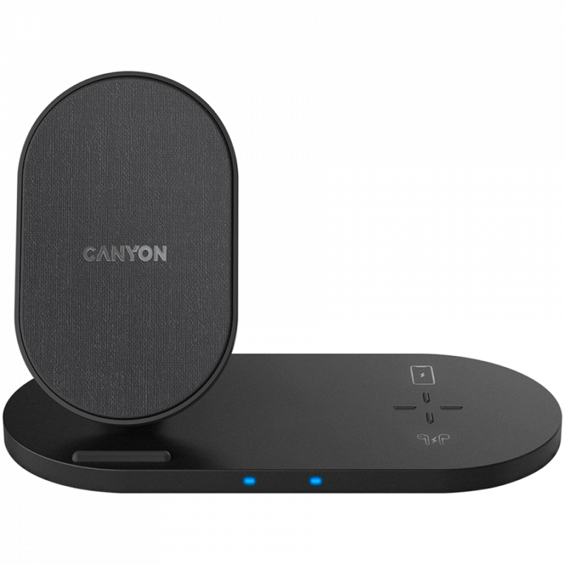 CANYON wireless charger WS-202 10W 2in1 Black