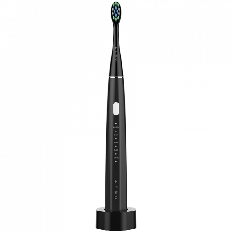 AENO SMART Sonic Electric toothbrush, DB2S: Black, 4modes +8 smart, wireless charging, 46000rpm, 90 days without charging, IPX7
