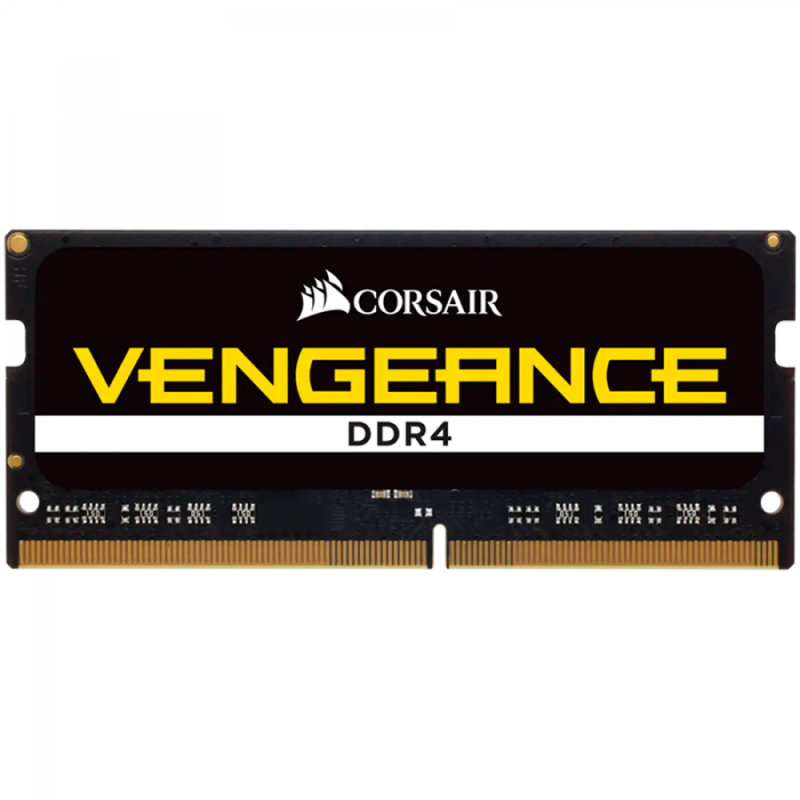 CORSAIR DDR4, 3200MHz 16GB 1x16GB SODIMM, Unbuffered, 22-22-22-53, Black