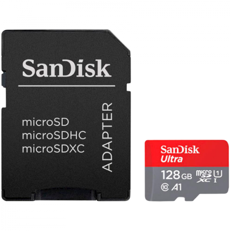SanDisk Ultra microSDXC 128GB + SD Adapter 140MB/s A1 Class 10 UHS-I - Imaging Packaging