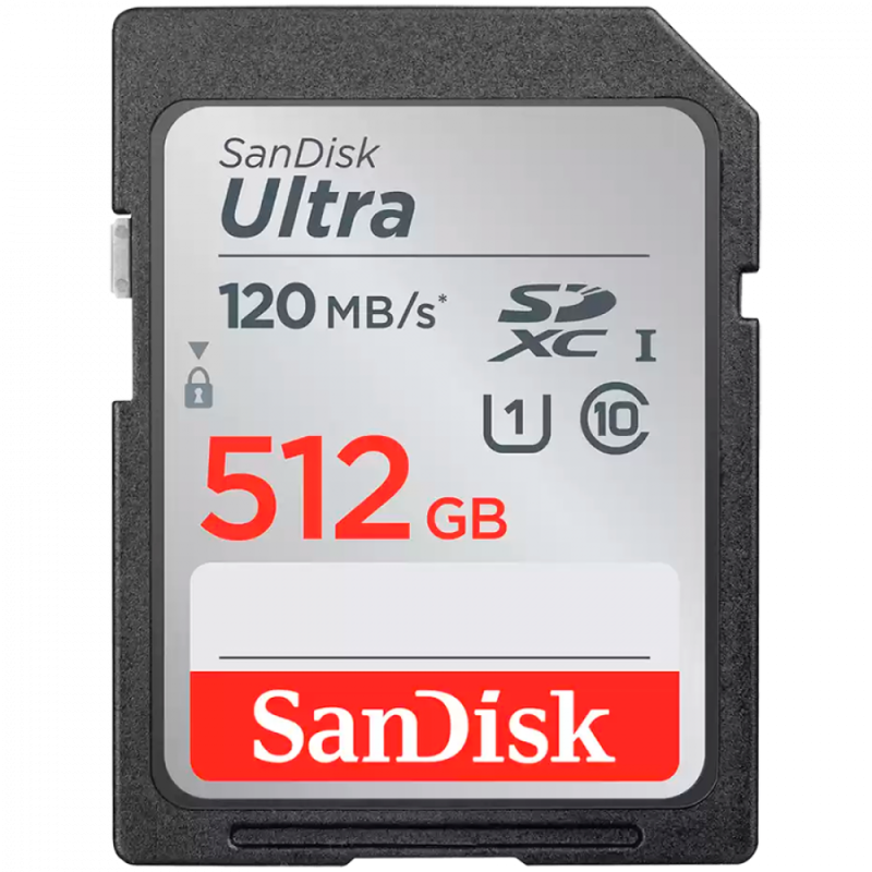 SanDisk Ultra 512GB SDXC Memory Card 150MB/s