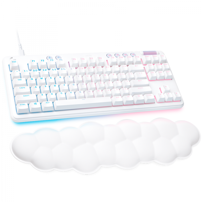 LOGITECH G713 TKL Corded Gaming Keyboard - OFF WHITE - USB - US INT'L - LINEAR