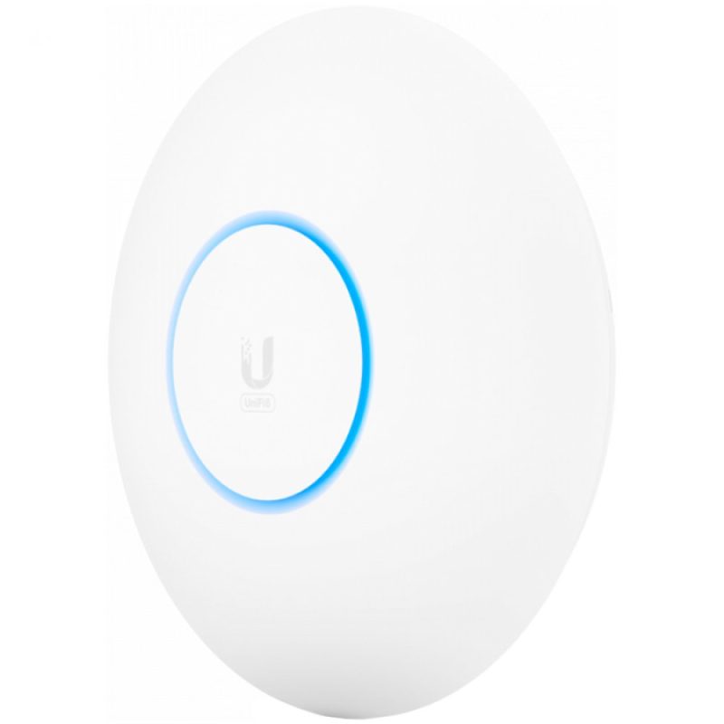 Ubiquiti Powerful, ceiling-mounted WiFi 6E access point designed to provide seamless, multi-band coverage within high-density client environments