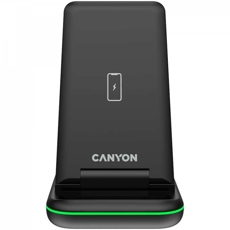 CANYON wireless charger WS-304 15W 3in1 Black