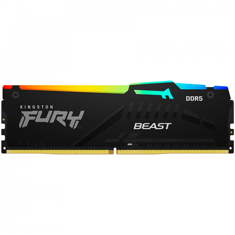 Kingston DRAM 64GB 5600MT/s DDR5 CL36 DIMM (Kit of 2) FURY Beast RGB EXPO