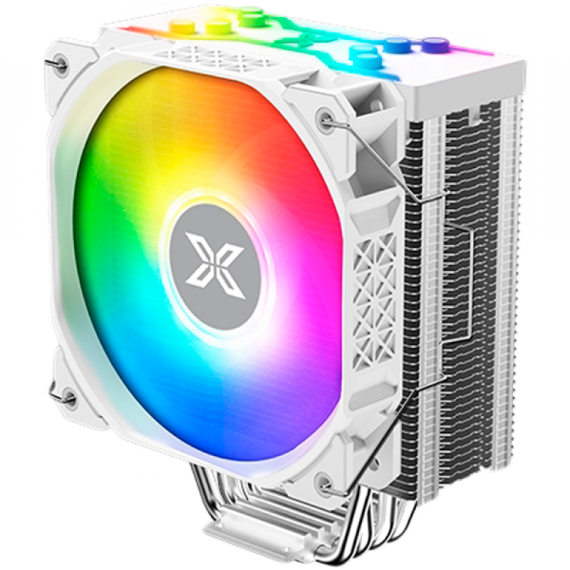 Xigmatek Air Killer Pro Arctic EN47925 White, X22A Arctic Fan, ARGB Top Cover, Reinforced Plastic Steel Backplate, Mini ARGB LED Controller