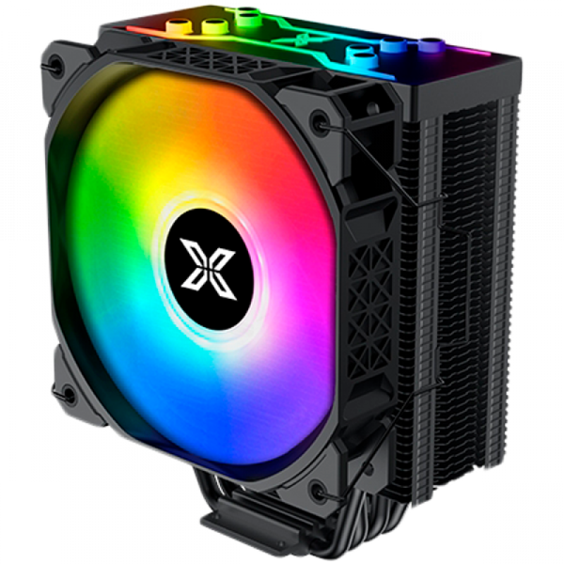 Air Killer Pro EN47895 Black, X22A FAN, ARGB Top Cover, Reinforced Plastic Steel Backplate, Mini ARGB LED Controller