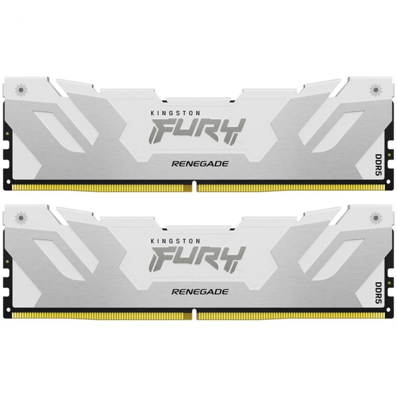 Kingston 64GB 6000MT/s DDR5 CL32 DIMM (Kit of 2) FURY Renegade White XMP