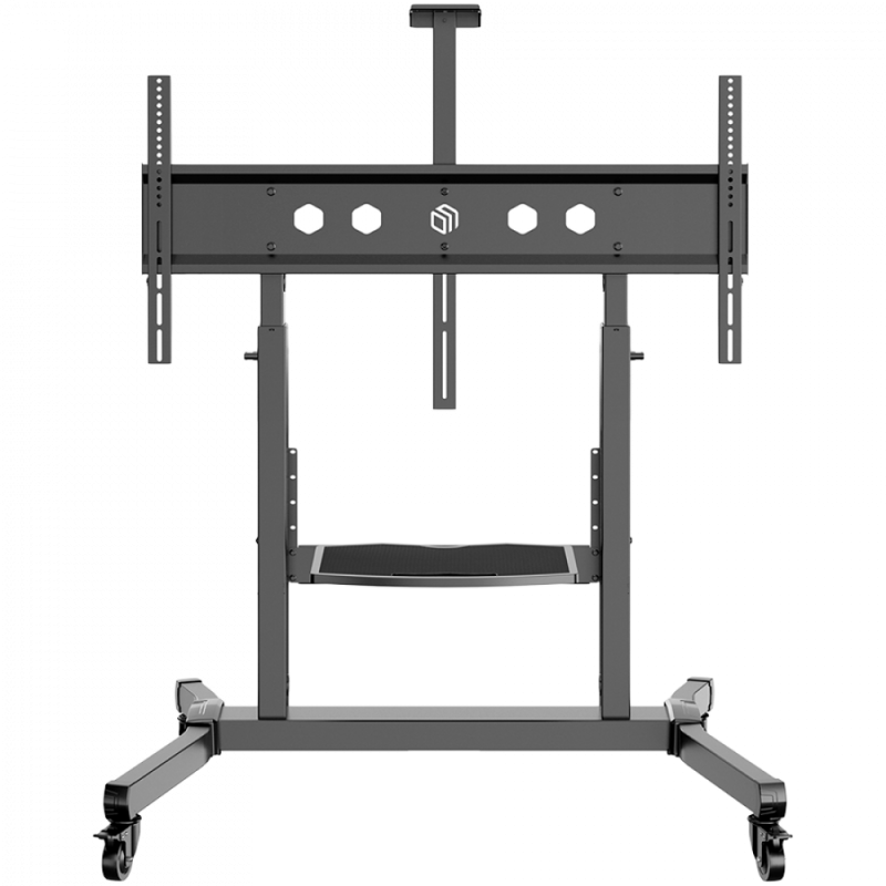 ONKRON Mobile TV Stand Rolling TV Cart for 50 to 100-Inch Screens up to 120 kg, black