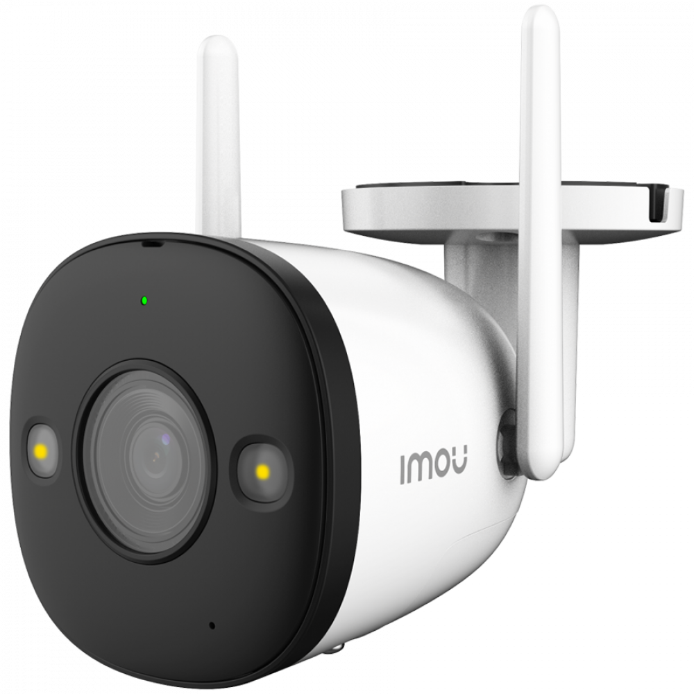 Imou Bullet 2, full color night vision Wi-Fi IP camera, 2MP, 1/2.9" progressive CMOS, H.265/H.264, 30fps@1080, 2.8mm lens, FOV 102°, IR 30m, 16x Digit Zoom, 1xRJ45, Micro SD up to 256GB, Mic&Speaker, 110dB Siren, Spotlight, Motion Detection, IP67
