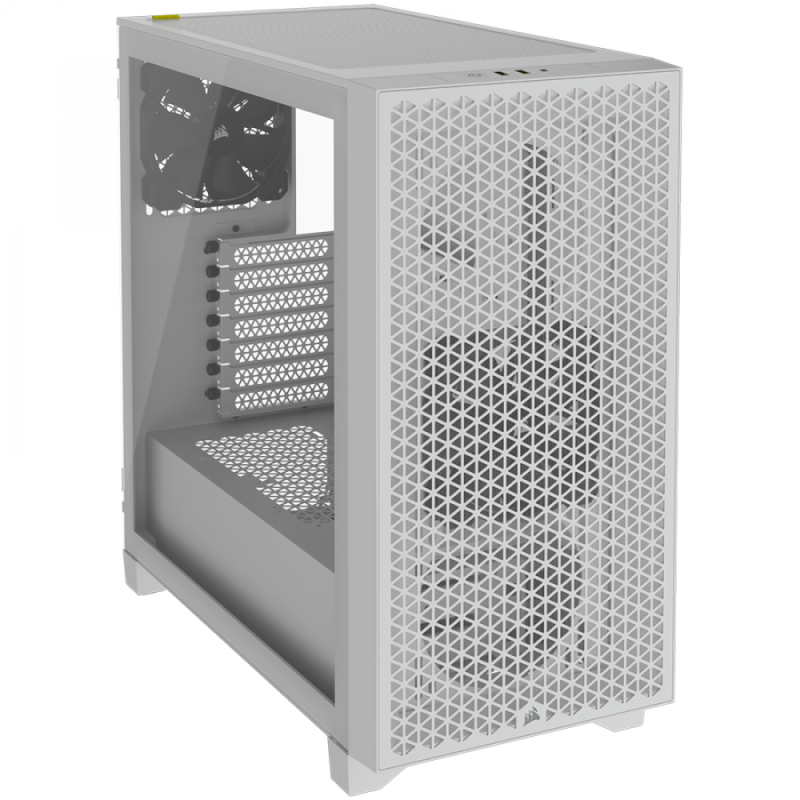 Corsair 3000D Tempered Glass Mid-Tower, White