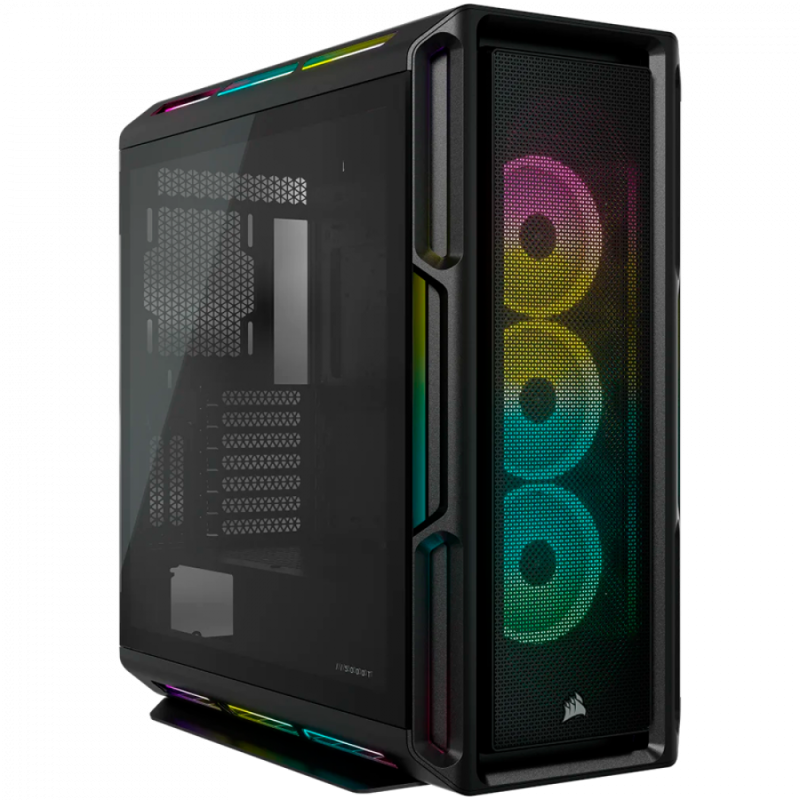 Corsair iCUE 5000T RGB Tempered Glass Mid-Tower Smart Case, Black
