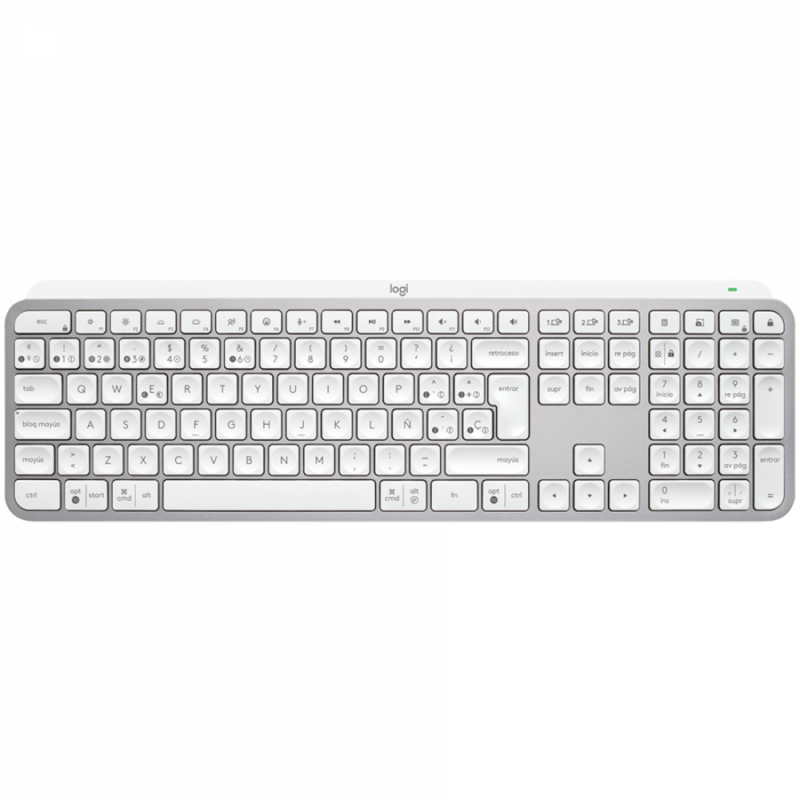 LOGITECH MX Keys S Bluetooth Illuminated Keyboard - PALE GREY - US INT'L