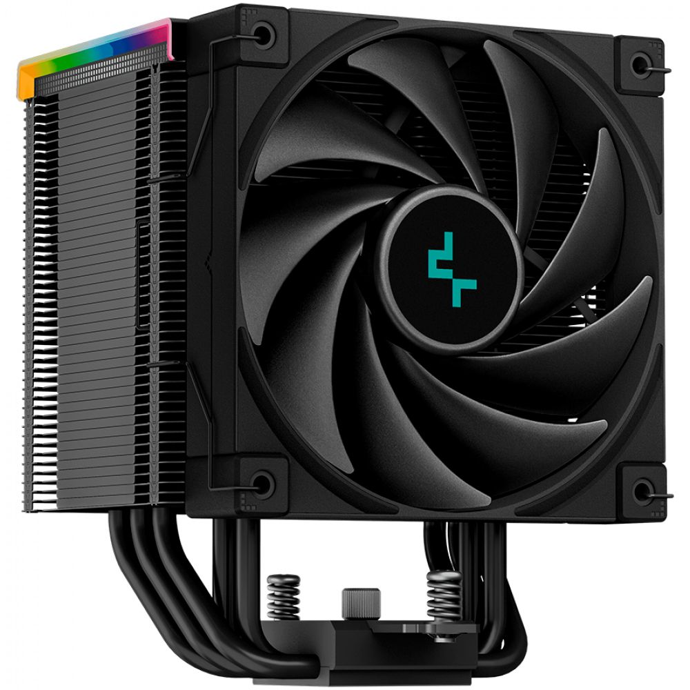 DeepCool AK500 Digital, CPU Air Cooler, 1x120mm FK120 PWM FDB Fan, Digital Display, ARGB, TDP 240W, 5 Heatpipes, Black, LGA2066/2011-v3/2011/1700/1200/115x, AMD AM5/AM4, 127x117x160 mm(LxWxH), 3Y, R-AK500-BKADMN-G