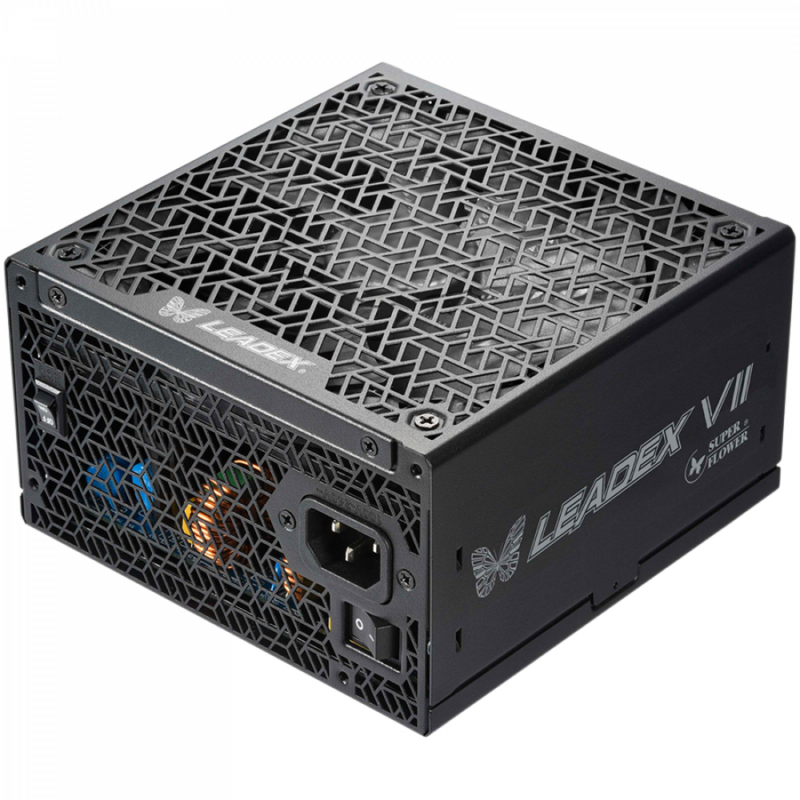 Super Flower Leadex VII XG 1300W ATX 3.0, 80 Plus Gold, Fully Modular, 12VHPWR Cable included, Compact 150mm Size, 140mm F.D.B PWM Fan, 5 year warranty