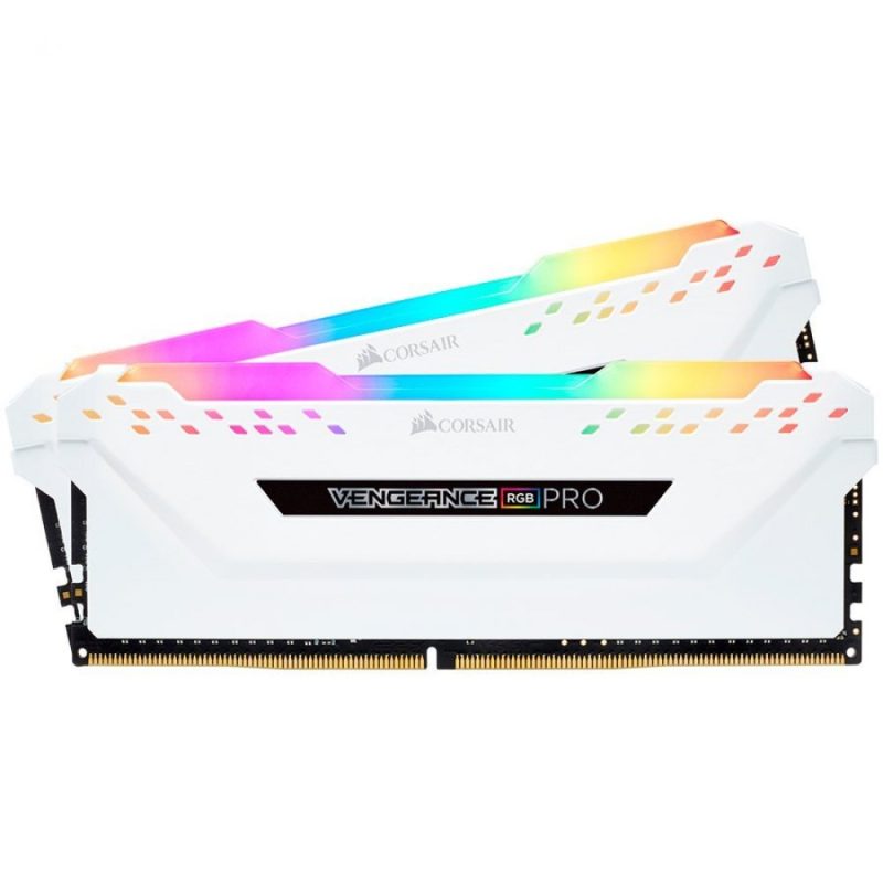Corsair DDR5, 5600MT/s 32GB 2x16GB DIMM, Unbuffered, 36-36-36-76, XMP 3.0, VENGEANCE RGB DDR5 White Heatspreader, RGB LED, 1.25V
