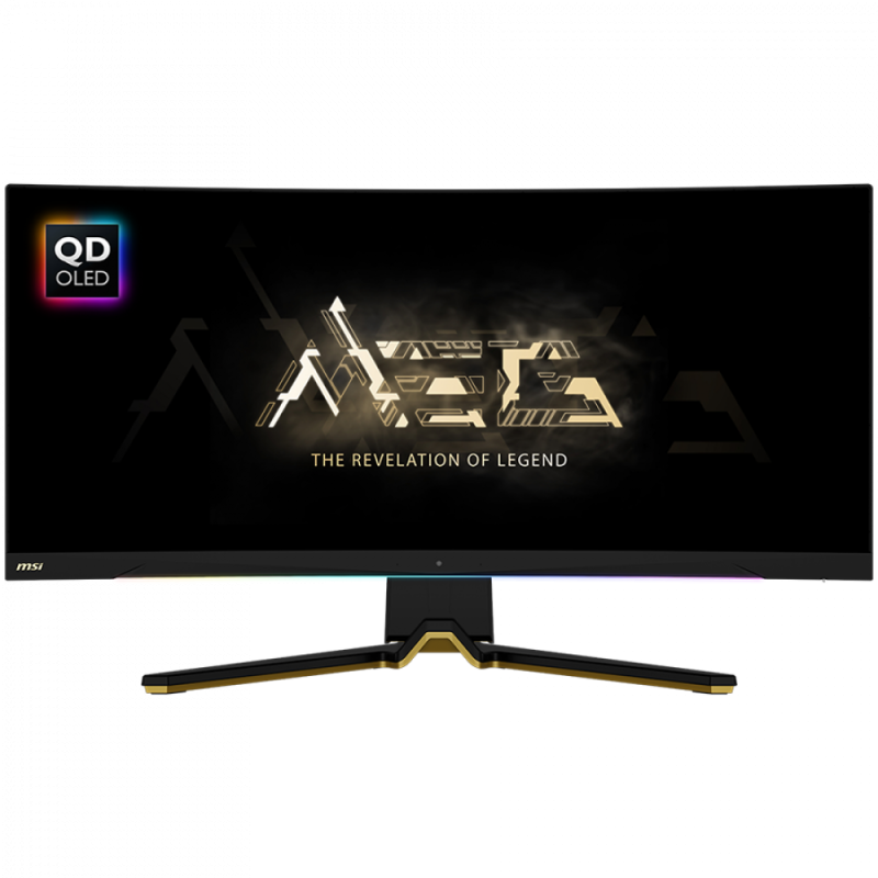 MSI MEG 342C QD-OLED Curved Gaming Monitor, 34.18" 175Hz, UWQHD (3440x1440) 21:9, QD-OLED, 1800R curve, 0.03ms, 250nits, 1000000:1, 178°/178°, FreeSync Premium Pro, Adjustable Stand, 1x DP, 2x HDMI, 1x USB Type-C, 3Y Warranty