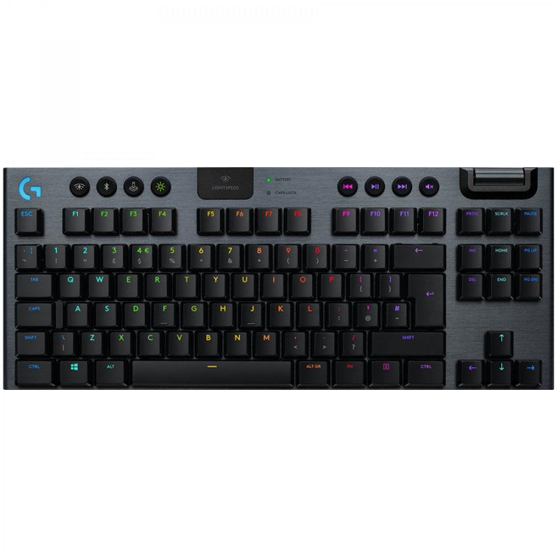 LOGITECH G915 TKL LIGHTSPEED Wireless Mechanical Gaming Keyboard - CARBON - US INT'L - CLICKY