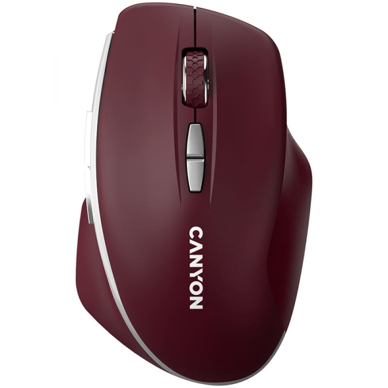 CANYON mouse MW-21 BlueLED 7buttons Wireless Burgundy Red