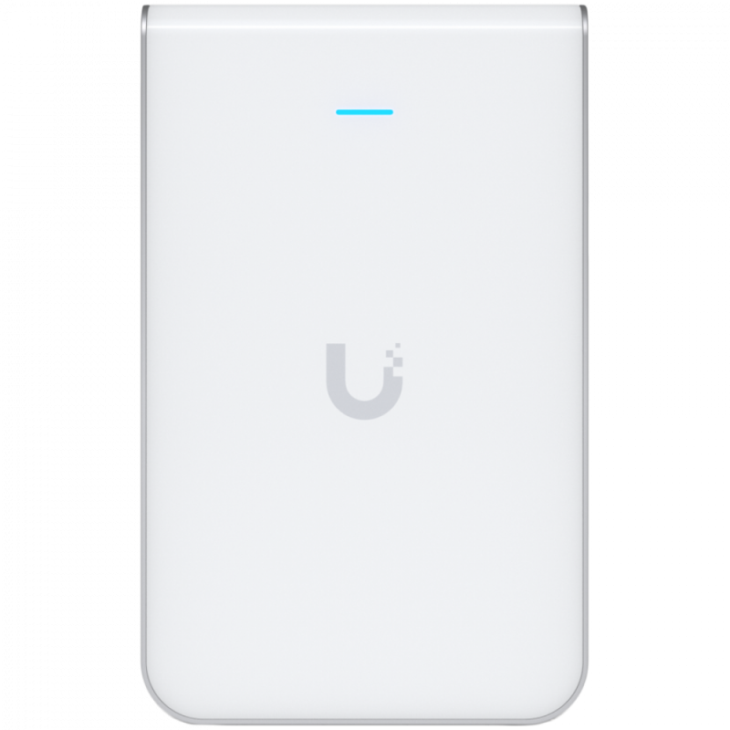 UBIQUITI In-Wall HD; WiFi 5; 6 spatial streams; 90 m² (1,000 ft²) coverage; 200+ connected devices; Powered using PoE/PoE+; (4) GbE ports with (1) PoE output; GbE uplink.