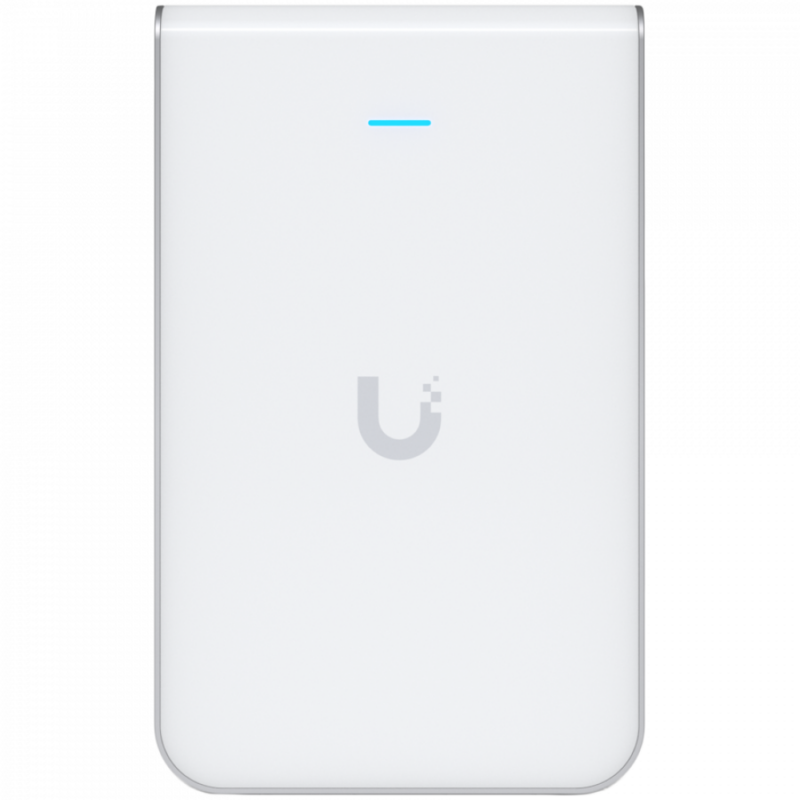 UBIQUITI In-Wall HD; WiFi 5; 6 spatial streams; 90 m² (1,000 ft²) coverage; 200+ connected devices; Powered using PoE/PoE+; (4) GbE ports with (1) PoE output; GbE uplink.