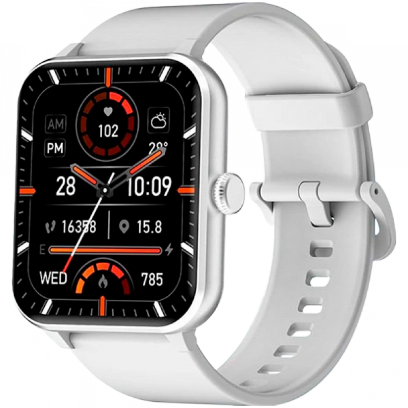 Blackview R50, 1.85-inch TFT HD, 350mAh Battery, 24-hour SpO2 Detection + Heart Rate Monitoring, Calls and SMS notification, Grey