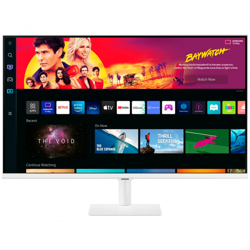 Monitor LED Samsung LS32BM701UPXEN Smart M70B White, 32" UHD FLAT 16:9 (3840x2160) VA 60Hz, 300 cd/㎡, 3000:1, HDR10, 4ms(GTG), 178/178,  2xHDMI, 2xUSB 2.0 1xUSB-C, 2x5W Speakers, Tilt, Remote, VESA 100x100, 2Y