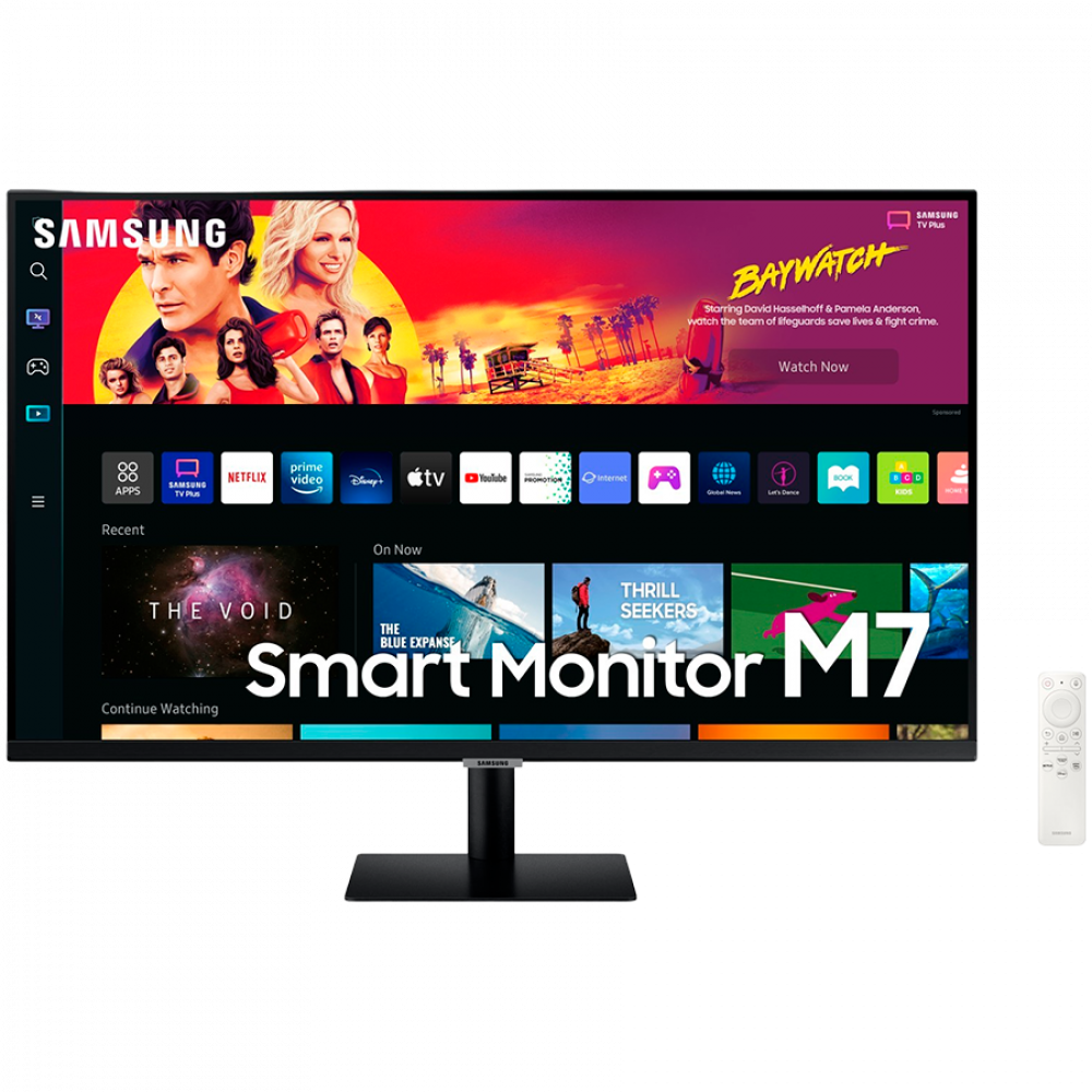 Monitor LED Samsung LS32BM700UPXEN M70B Smart, 32" UHDFlat 16:9 (3840x2160) VA 60z, 300 cd/㎡, 3000:1, 4ms, 178/178, 2xHDMI, 2xUSB 2.0, 1x USB-C, 2x5W, Remote, Tizen, Tilt, VESA 100x100, 2Y