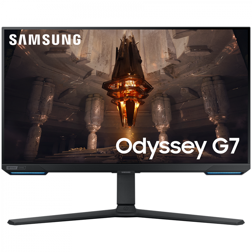 Monitor LED Samsung LS28BG700EPXEN Odyssey G70B, 28" UHD FLAT 16:9 (3840x2160) IPS 144Hz, 300 cd/㎡, 1000:1, HDR400, 1ms (GTG), 178/178, FS, 1xDP 2xHDMI, 1xUSB 3.0 , 3.5 Jack, Tilt/Pivot/Swivel/HeightAdj (120mm), VESA 100x100, 2Y