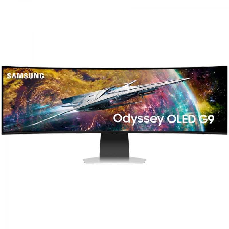 Monitor LED Samsung LS49CG950SUXDU Odyssey G95SC, 49" DQHD Curved 1800R 32:9 (5120x1440) QD-OLED 240Hz, 250 cd/m2, 1000000:1, 1xDP, 1xHDMI, 1xUSB Type-C, Speakers 2x5W, 3x USB, Tilt, Height Adj, Vesa 100x100, 2y