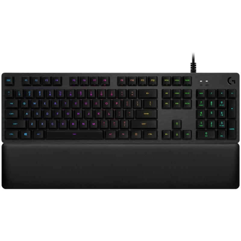 LOGITECH G513 Corded LIGHTSYNC Mechanical Gaming Keyboard - CARBON - US INT'L - USB - TACTILE