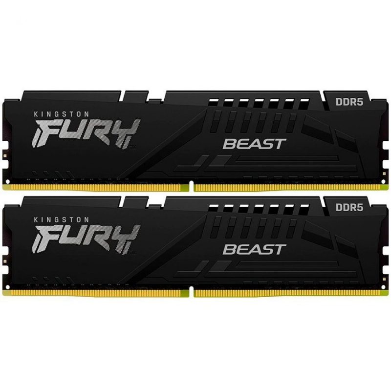 Kingston 32GB 6400MT/s DDR5 CL32 DIMM (Kit of 2) FURY Beast Black XMP