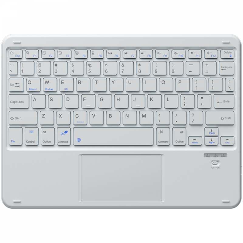 Blackview K2 Bluetooth Keyboard, 242.3х168.7х6.5, Bluetooth 3.0, Battery 280 mAh, Windows, Android, iOS, White