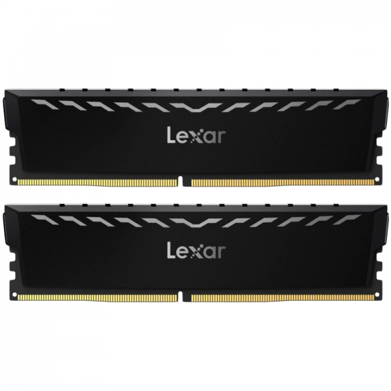 Lexar 2x8GB THOR DDR4 3600 UDIMM XMP Memory with Black heatsink. Dual pack