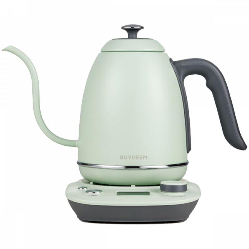 BUYDEEM Electric Gooseneck Coffee Kettle, model K821, color Cozy Greenish EU