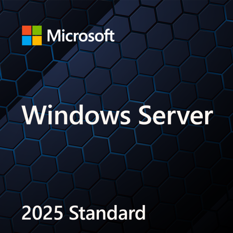 Windows Svr Std 2025 English 1pk DSP OEI 2Cr NoMedia/NoKey (APOS) AddLic