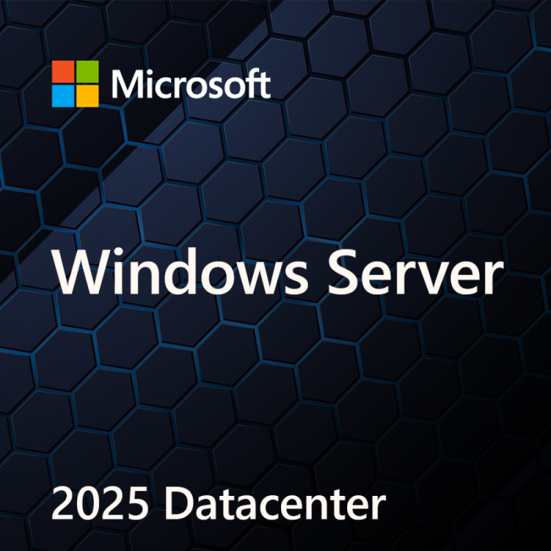 Windows Svr Datacntr 2025 English 1pk DSP OEI 4Cr NoMedia/NoKey AddLic