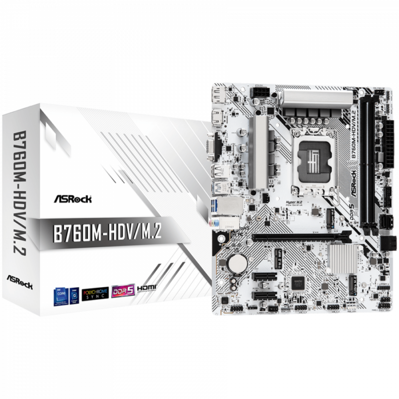 ASROCK B760M-HDV/M.2 mATX LGA1700 DDR5
