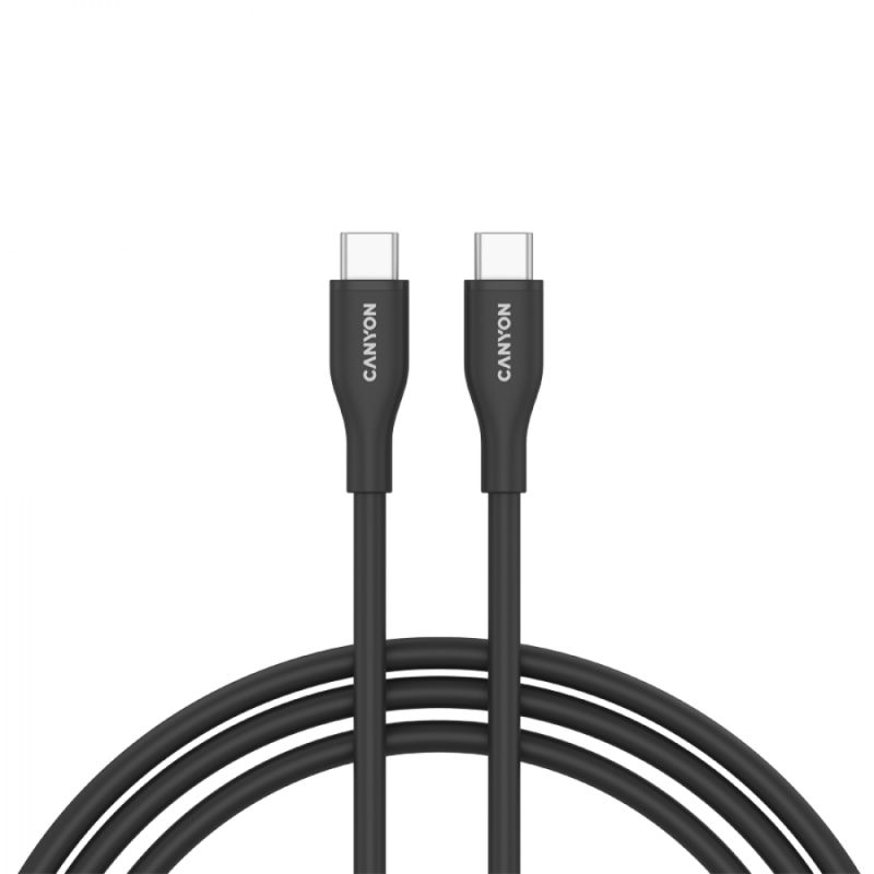 CANYON cable CC60SC10 C-C 60W 1m Silicon Black