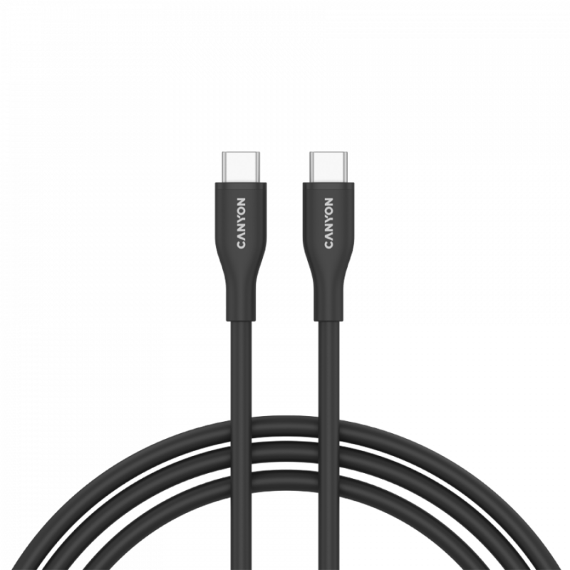 CANYON cable CC60SC10 C-C 60W 1m Silicon Black