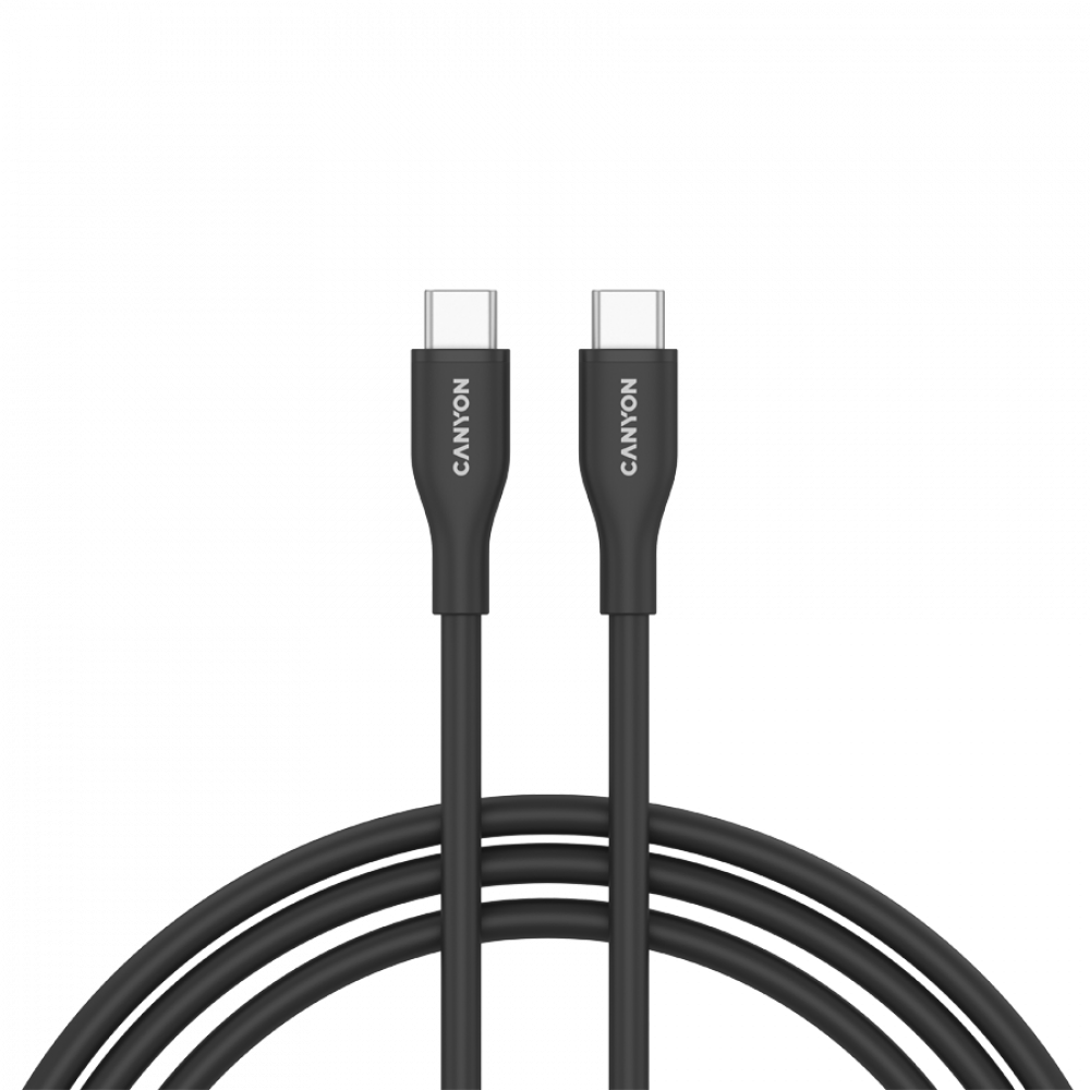 CANYON cable CC60SC10 C-C 60W 1m Silicon Black