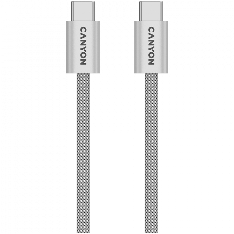 CANYON cable OnWire 60MG C-C 60W Magnet Braided 1m Light Grey