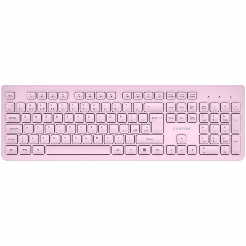 CANYON keyboard HKB-W01 UK/US AAA Wireless Pink